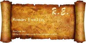 Román Evelin névjegykártya